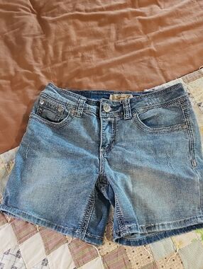Seven7 Light Blue Denim Jean Shorts